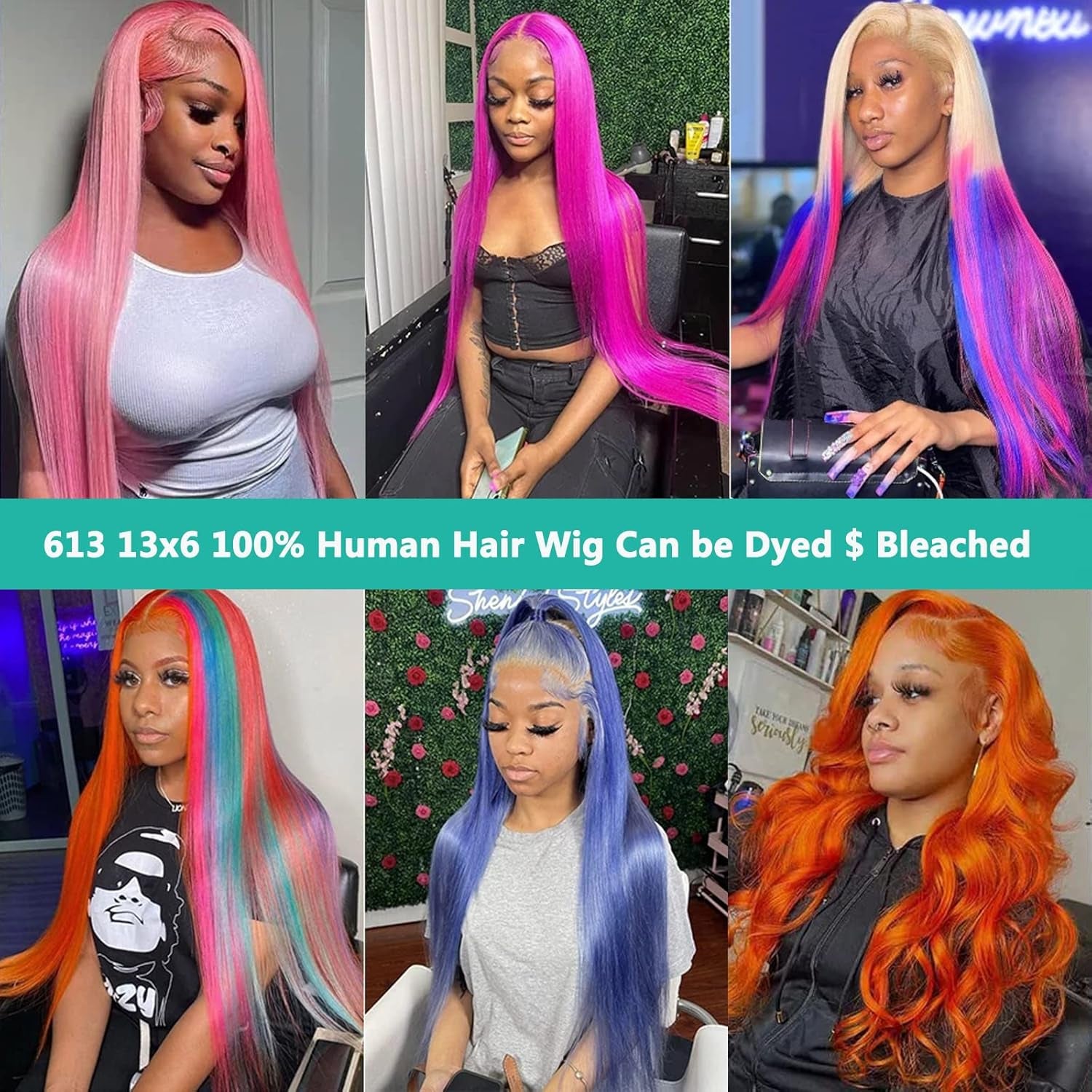 613 Lace Front Wig Human Hair, 13X6 Transparent HD Frontal for Black Women 12A Straight Blonde Wigs Hair Pre Plucked with Baby (36Inch, Hair)