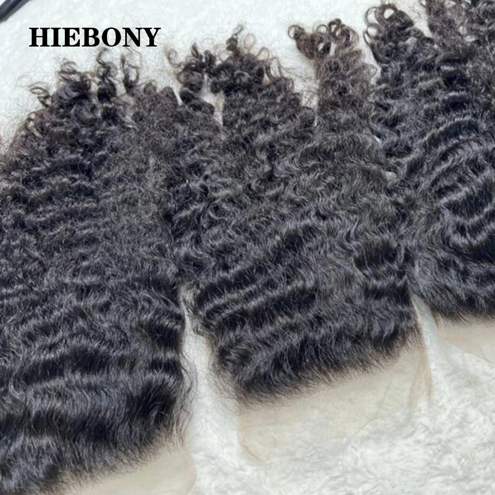 Burmese Curly 13X6 HD Lace Frontal Only 5X5/7X7 Melt Skin HD Lace Closures Ultra Thin 13X4 HD Lace Frontal Pre Plucked