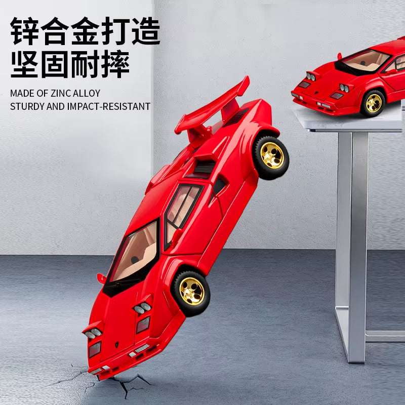 XINHAODI 1:32 LP500S Alloy Toy Car 2025 Recoil Function Scale Diecast Cars Turn on Lights Model Car