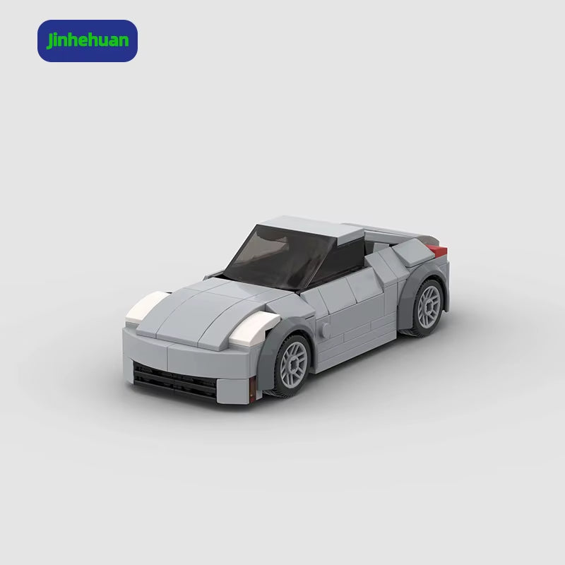 Creative Moc Bricks Toys Grey Mini Assembled Supercar for Adults Plastic Toys Building Block Sets Car